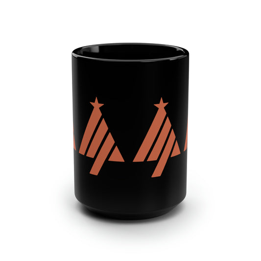 True Holiday Autumn Cover Orange Solids Black Mug, 15oz