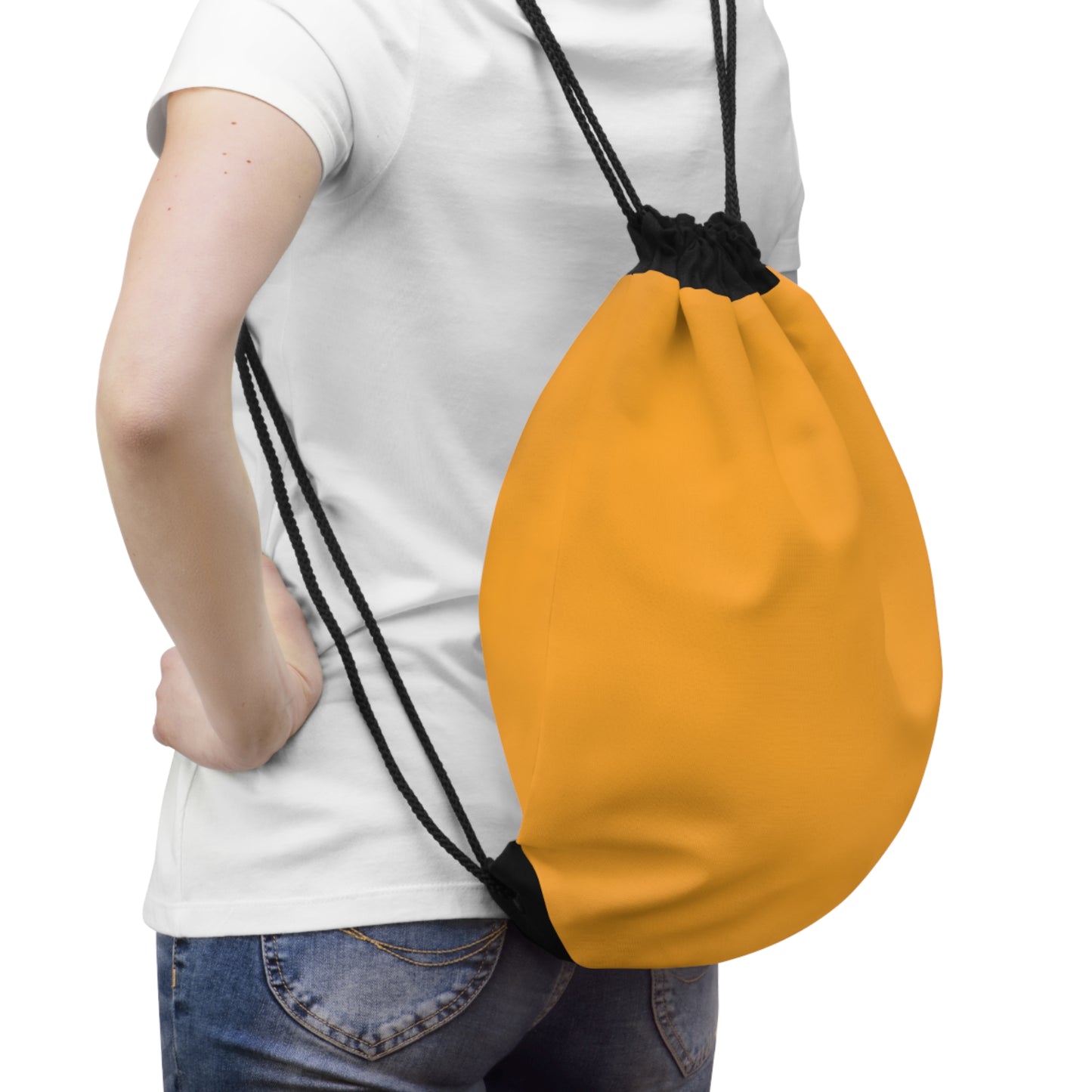True Holiday Citrus Blast Yellow Solids Drawstring Bag