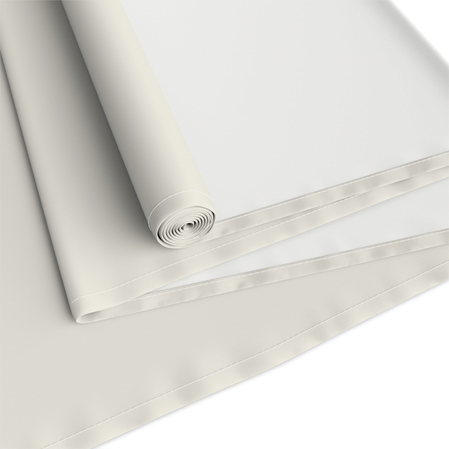 True Holiday Swiss Coffee White Solids Table Runner