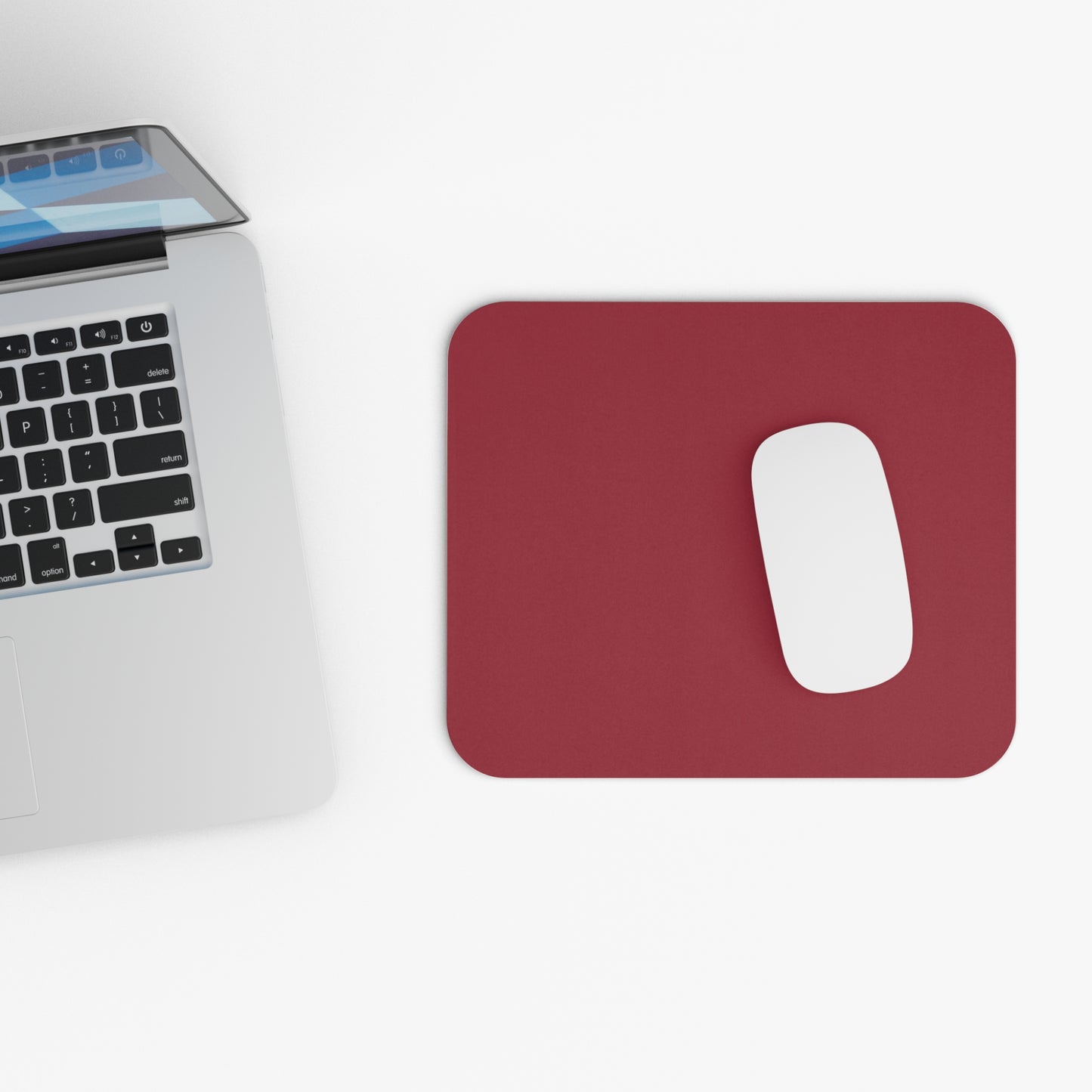 True Holiday Candy Cane Red Solids Mouse Pad