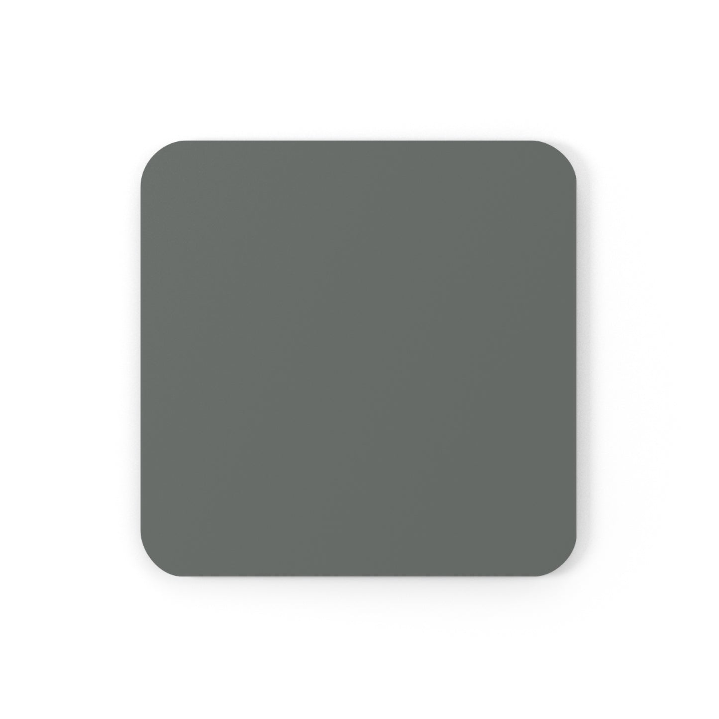 True Holiday Kitty Gray Gray Solids Corkwood Coaster Set
