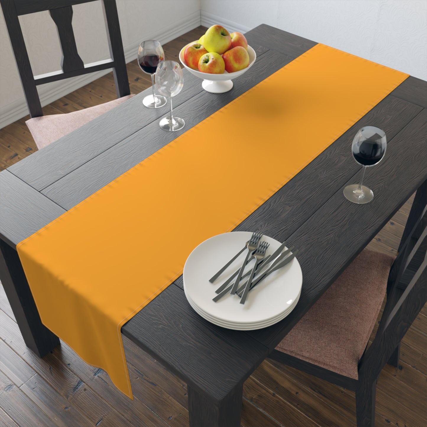 True Holiday Citrus Blast Yellow Solids Table Runner