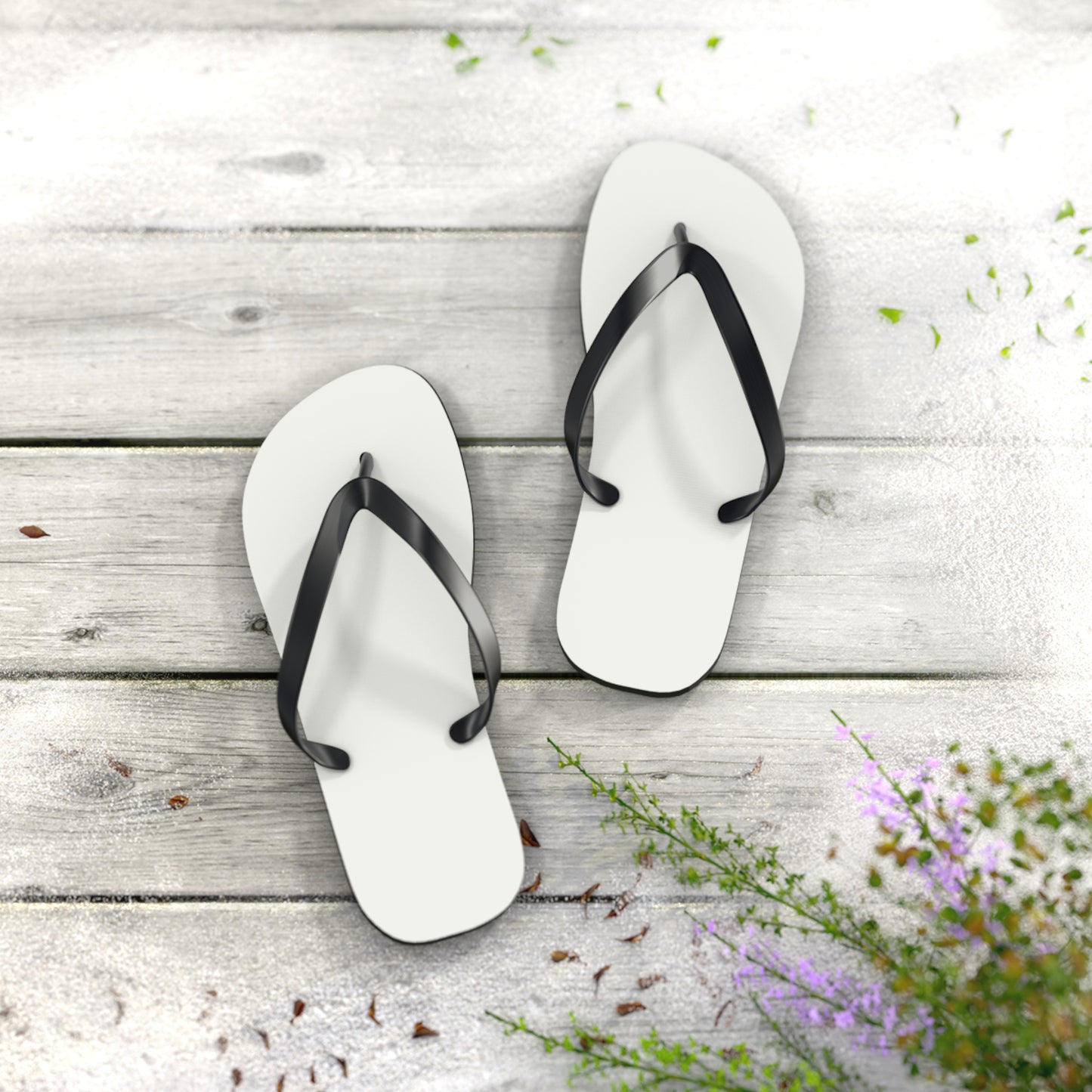True Holiday White Heron White Solids Flip Flops