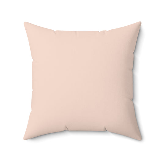 True Holiday Sunlit Coral Orange Solids 20" Square Throw Pillow