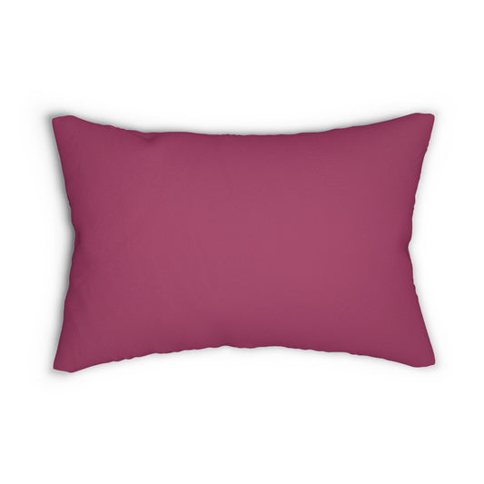 True Holiday Gypsy Pink Reds Solids 20" x 14" Rectangular Throw Pillow