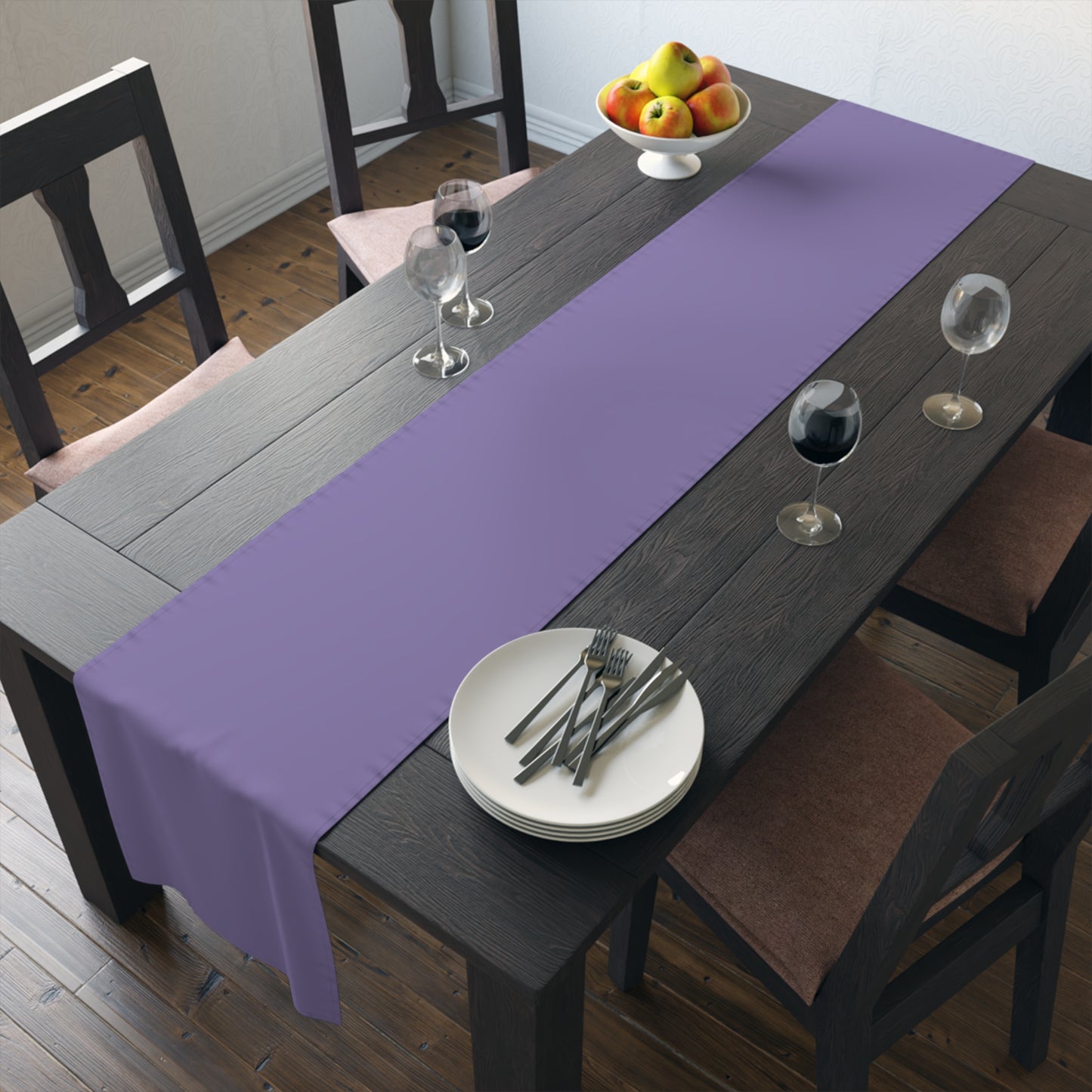 True Holiday Charmed Violet Purple Solids Table Runner