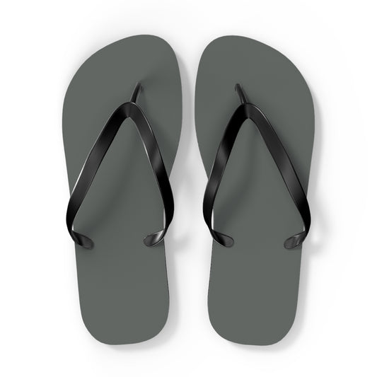 True Holiday Kitty Gray Gray Solids Flip Flops