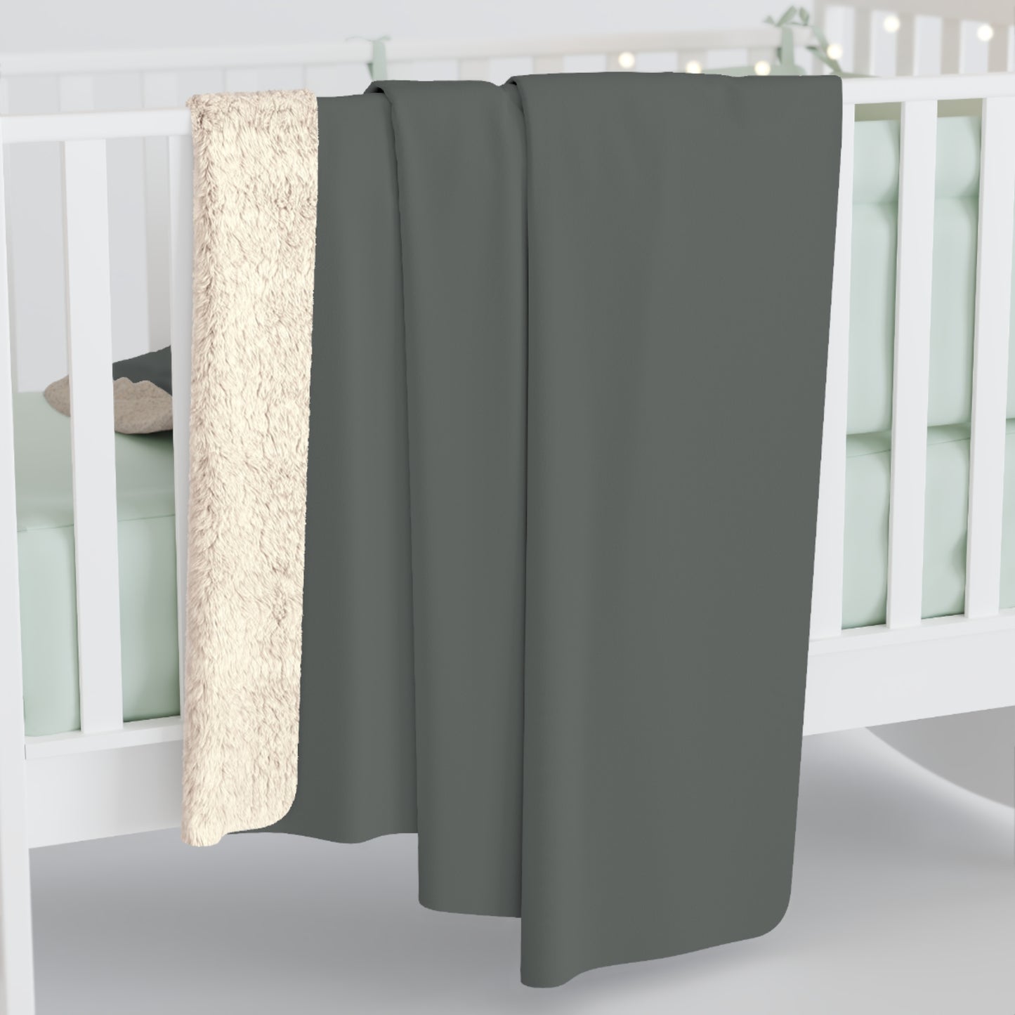 True Holiday Kitty Gray Gray Solids Throw Blanket