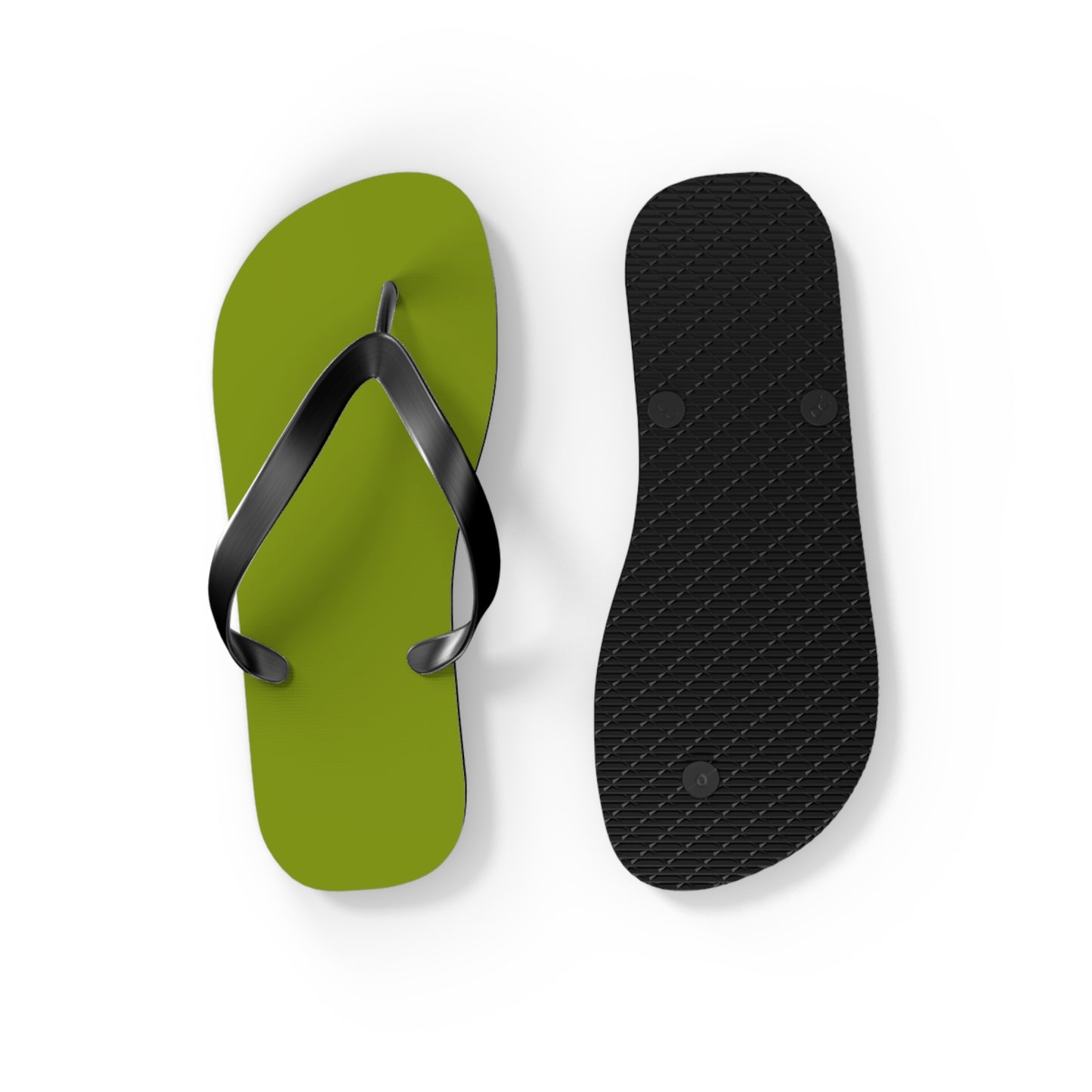 True Holiday Iguana Green Solids Flip Flops