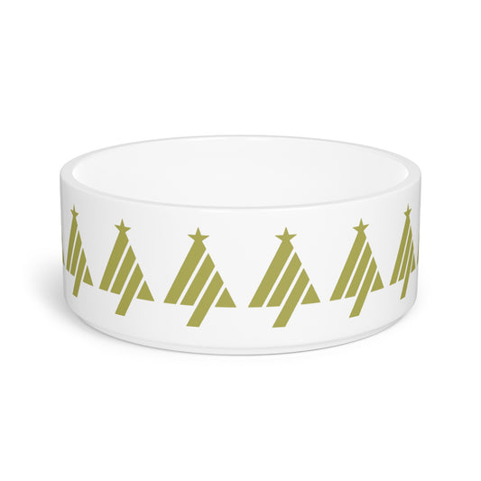 True Holiday Perennial Green Solids Pet Bowl