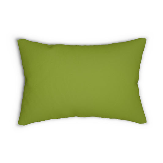 True Holiday Iguana Green Solids 20" x 14" Rectangular Throw Pillow
