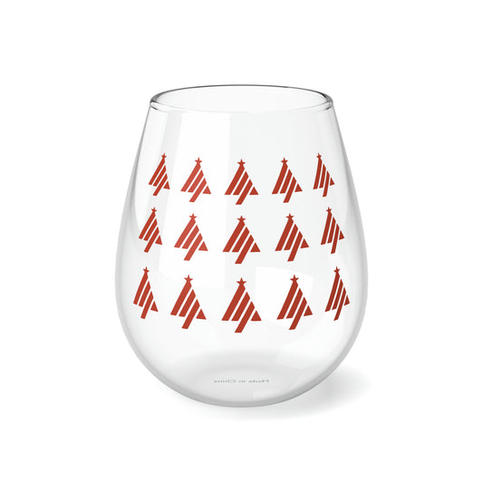 True Holiday Warm Comfort Orange Solids 11.75oz Stemless Wine Glass
