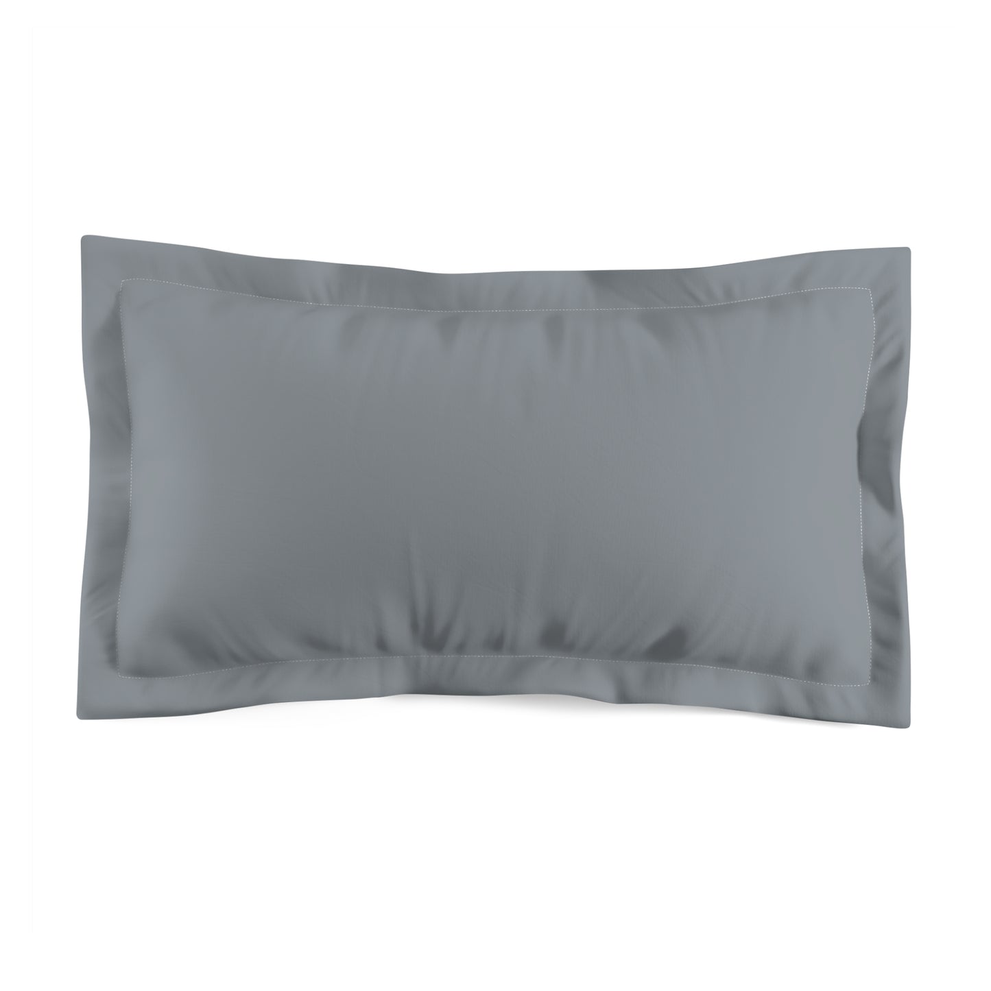 True Holiday Gray Cardigan Gray Solids Microfiber Pillow Sham