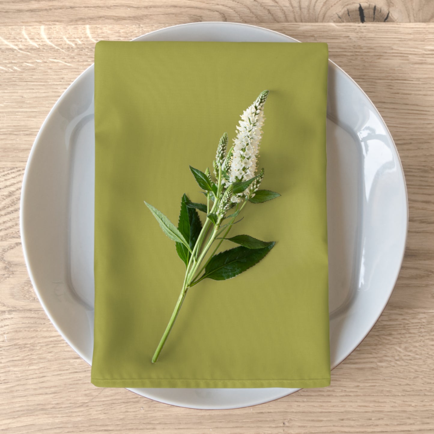 True Holiday Perennial Green Solids Napkins