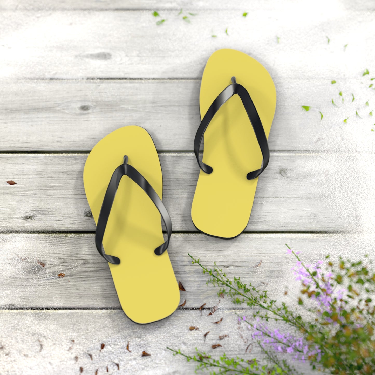 True Holiday Limelight Green Solids Flip Flops