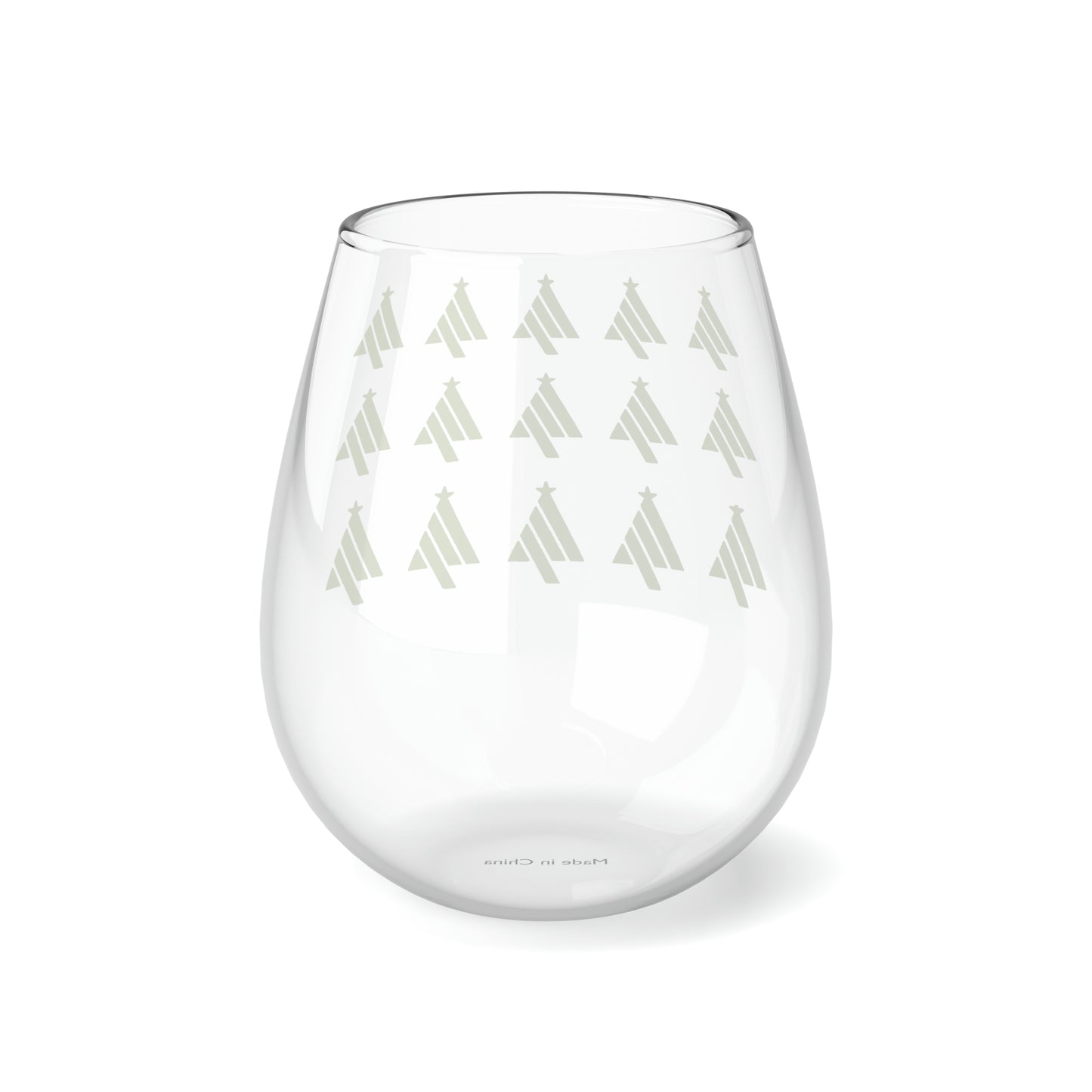 True Holiday Iguana Green Solids 11.75oz Stemless Wine Glass