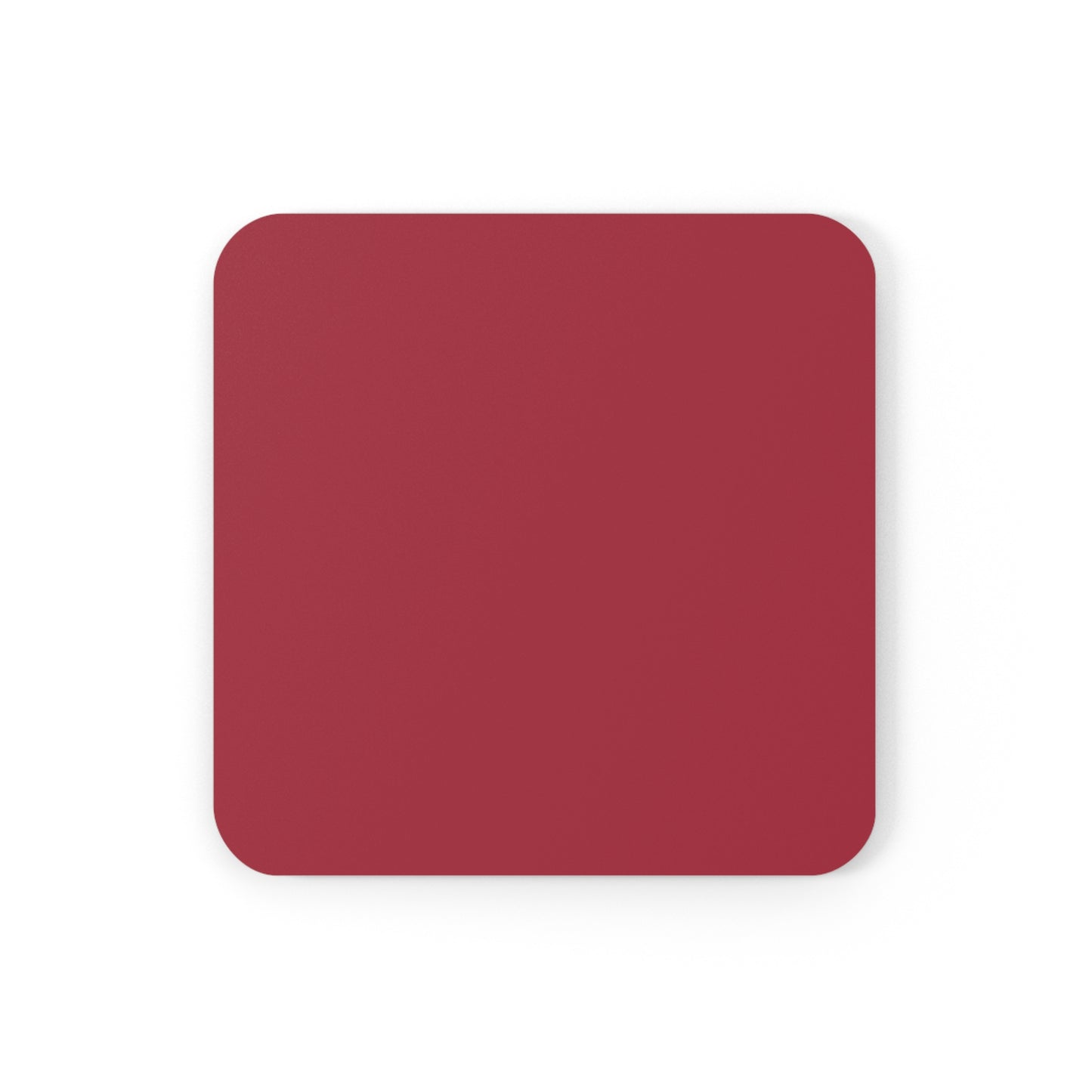 True Holiday Candy Cane Red Solids Corkwood Coaster Set