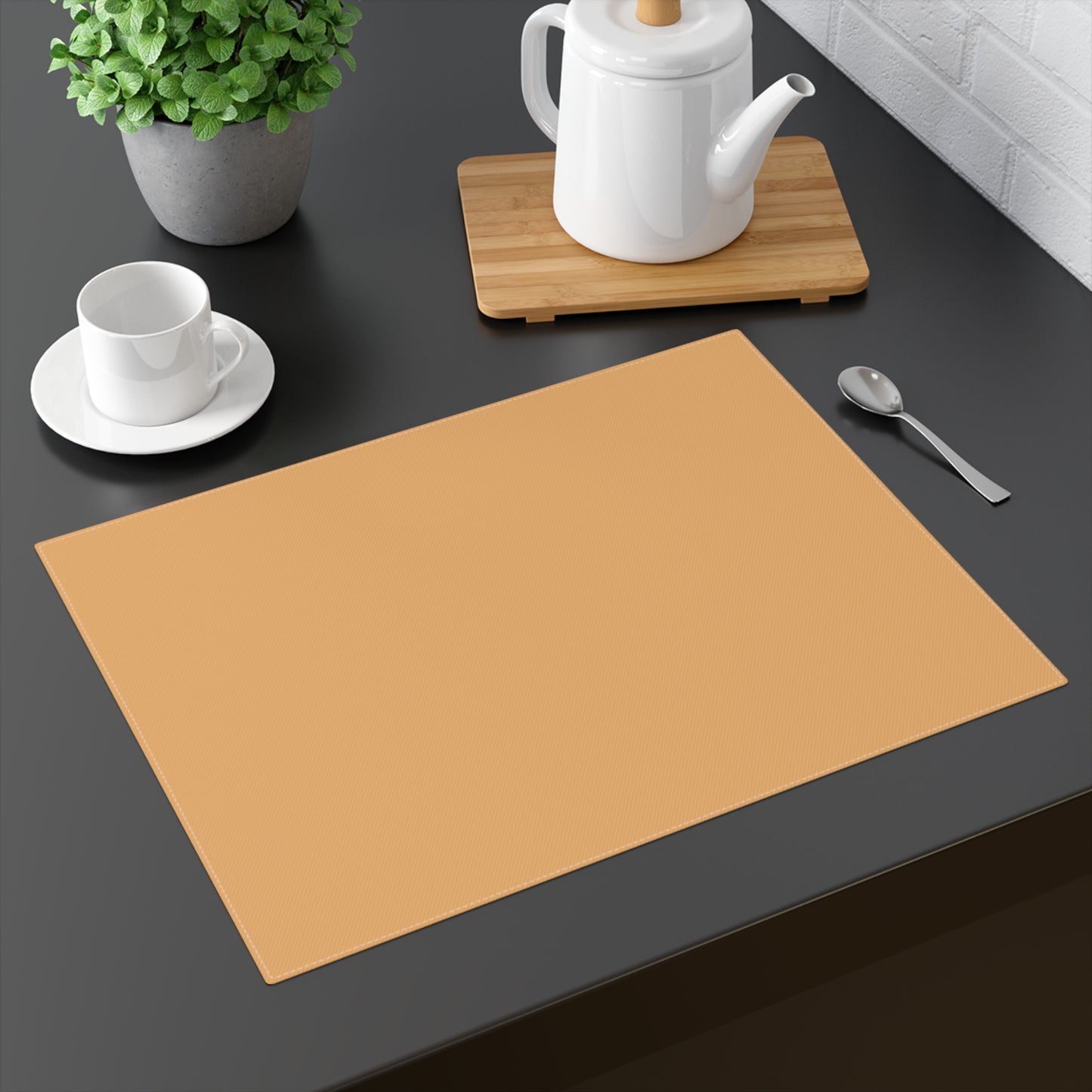 True Holiday Tiger Eye Yellow Solids Placemat