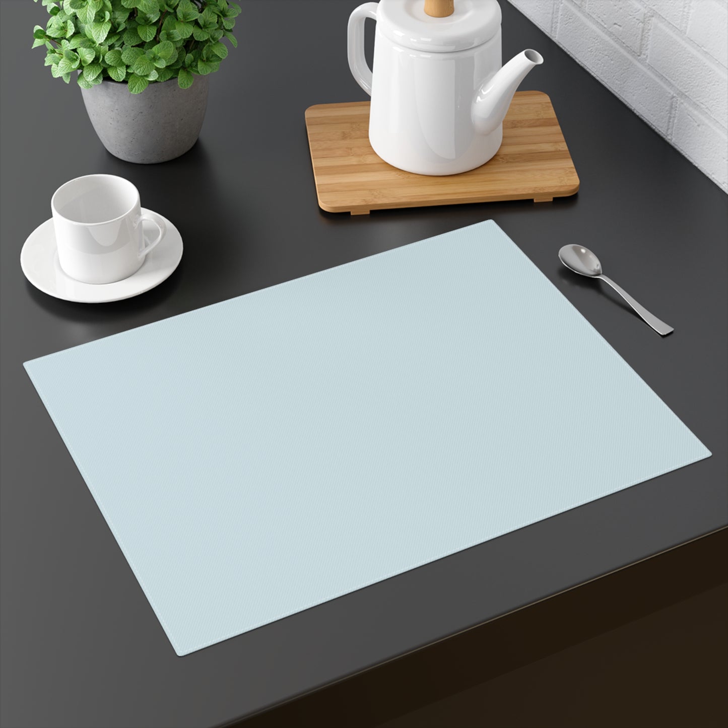 True Holiday Polar Sky Blue Solids Placemat