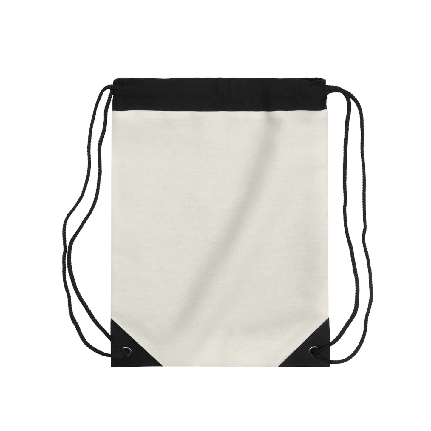 True Holiday Swiss Coffee White Solids Drawstring Bag