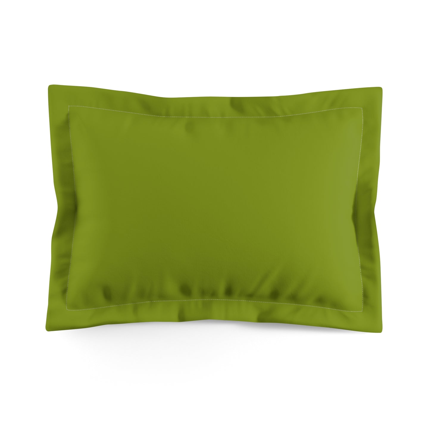 True Holiday Iguana Green Solids Microfiber Pillow Sham