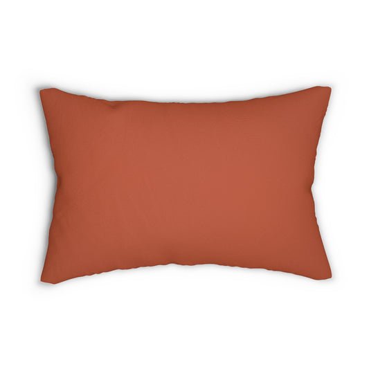 True Holiday Fireball Orange Solids 20" x 14" Rectangular Throw Pillow