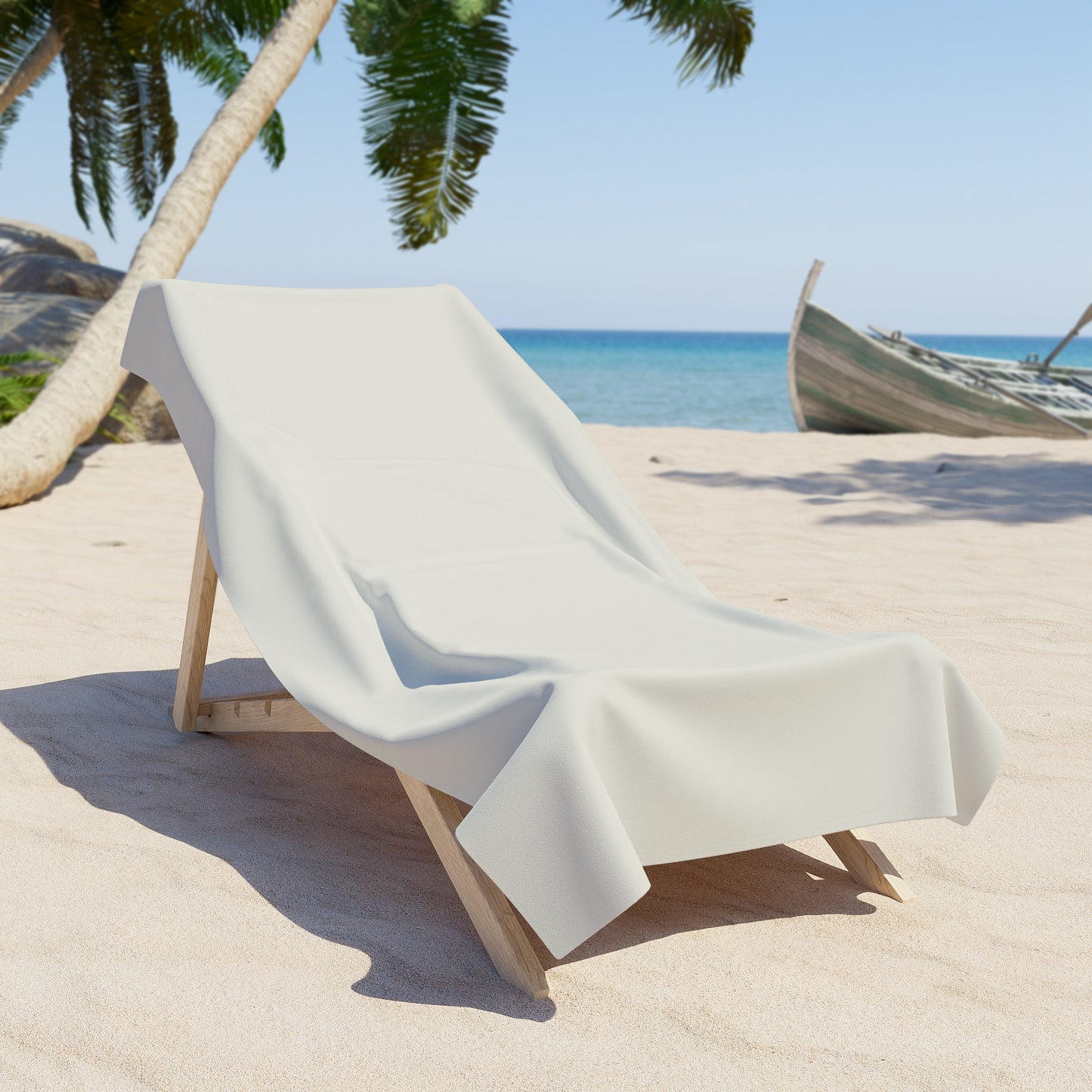 True Holiday White Dove White Solids Beach & Pool Towel