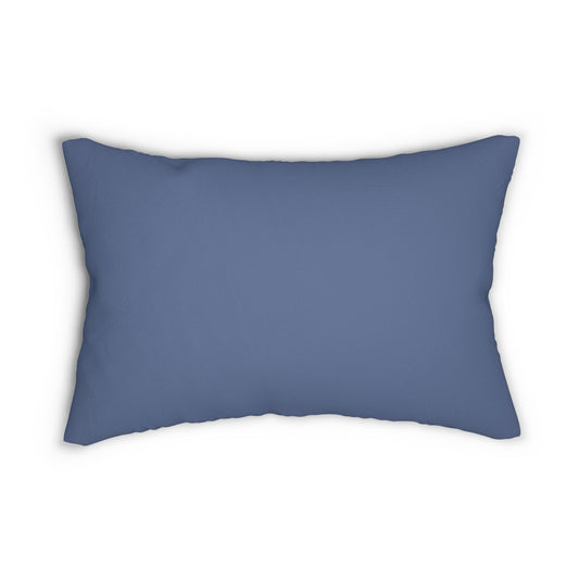 True Holiday Blue Nova Blue Solids 20" x 14" Rectangular Throw Pillow