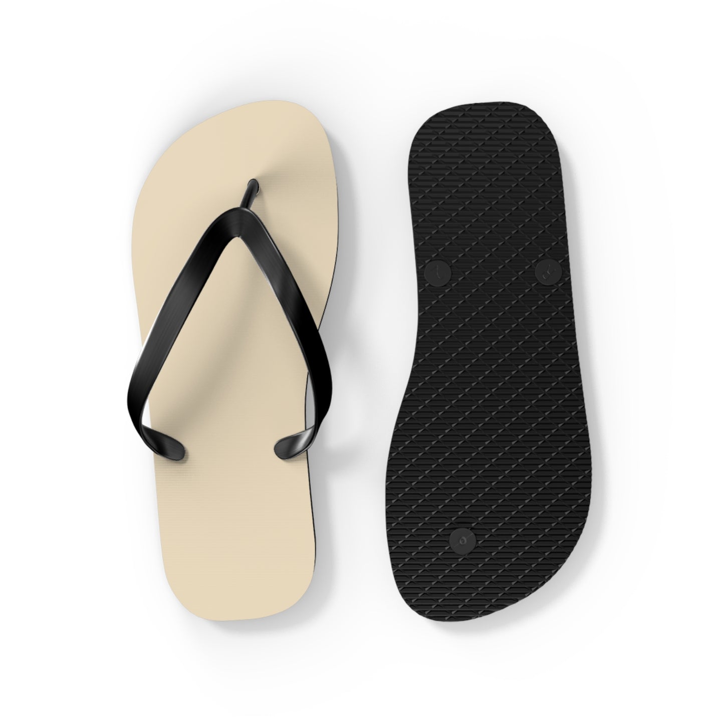 True Holiday Ivory Lustre Yellow Solids Flip Flops