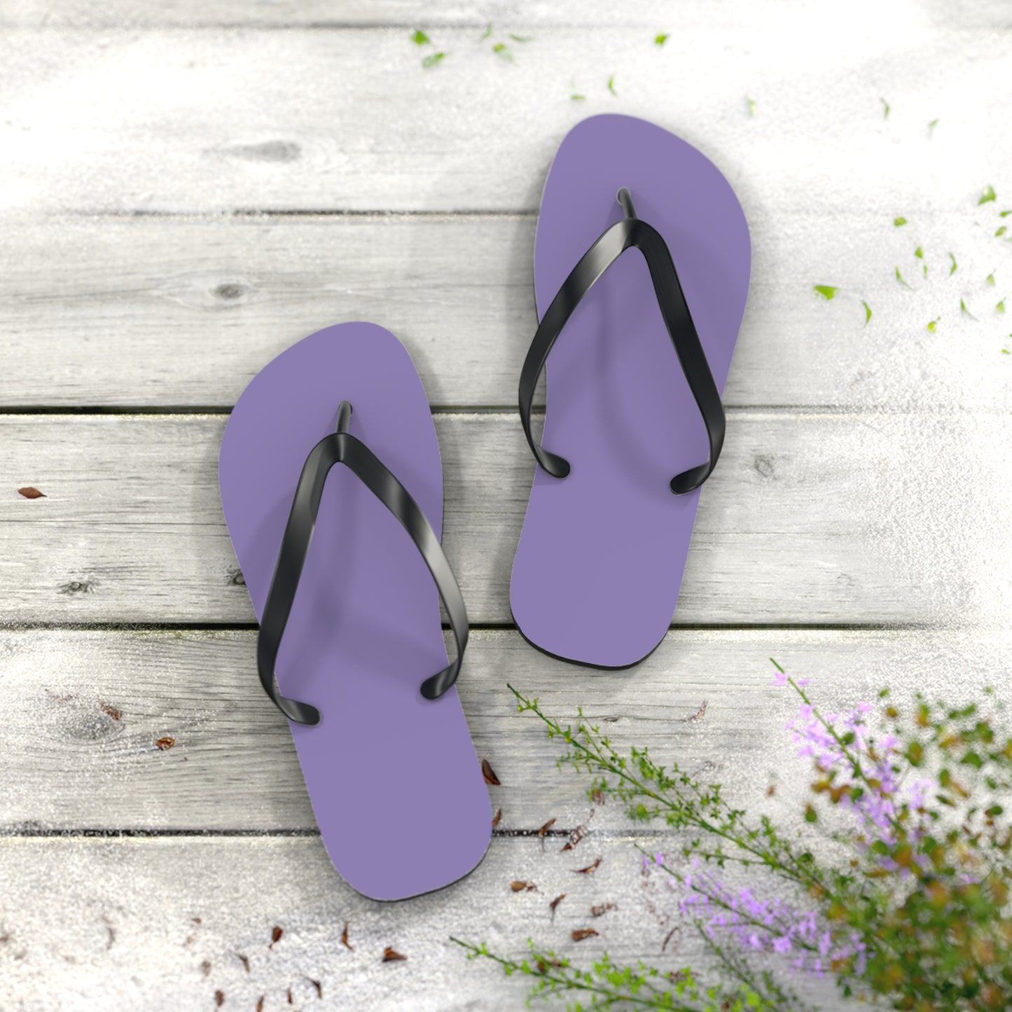 True Holiday Charmed Violet Purple Solids Flip Flops