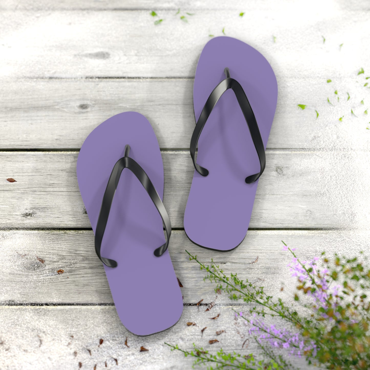 True Holiday Charmed Violet Purple Solids Flip Flops