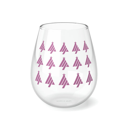 True Holiday Spring Azalea Red Solids 11.75oz Stemless Wine Glass