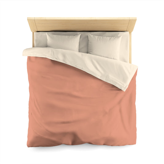 True Holiday Coral Spice Orange Solids Duvet Cover