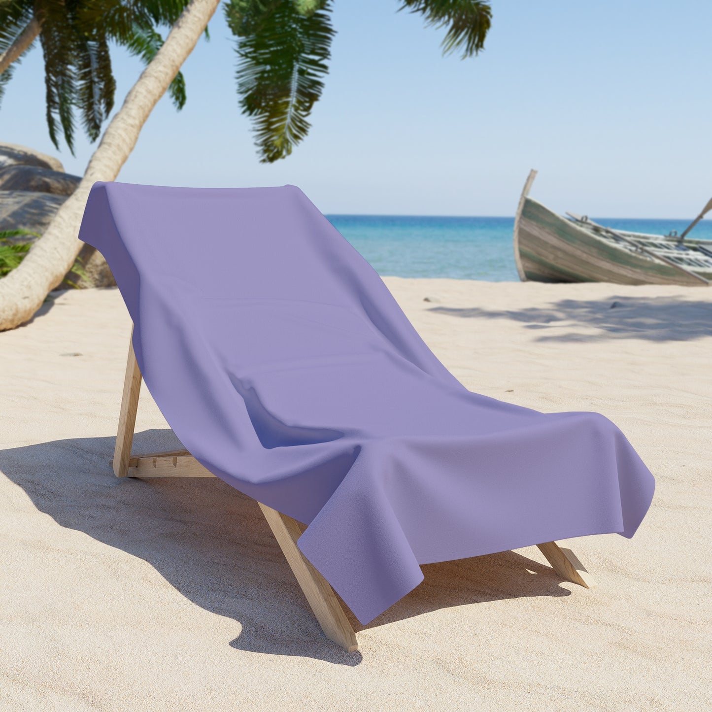 True Holiday Mighty Aphrodite Purple Solids Beach & Pool Towel