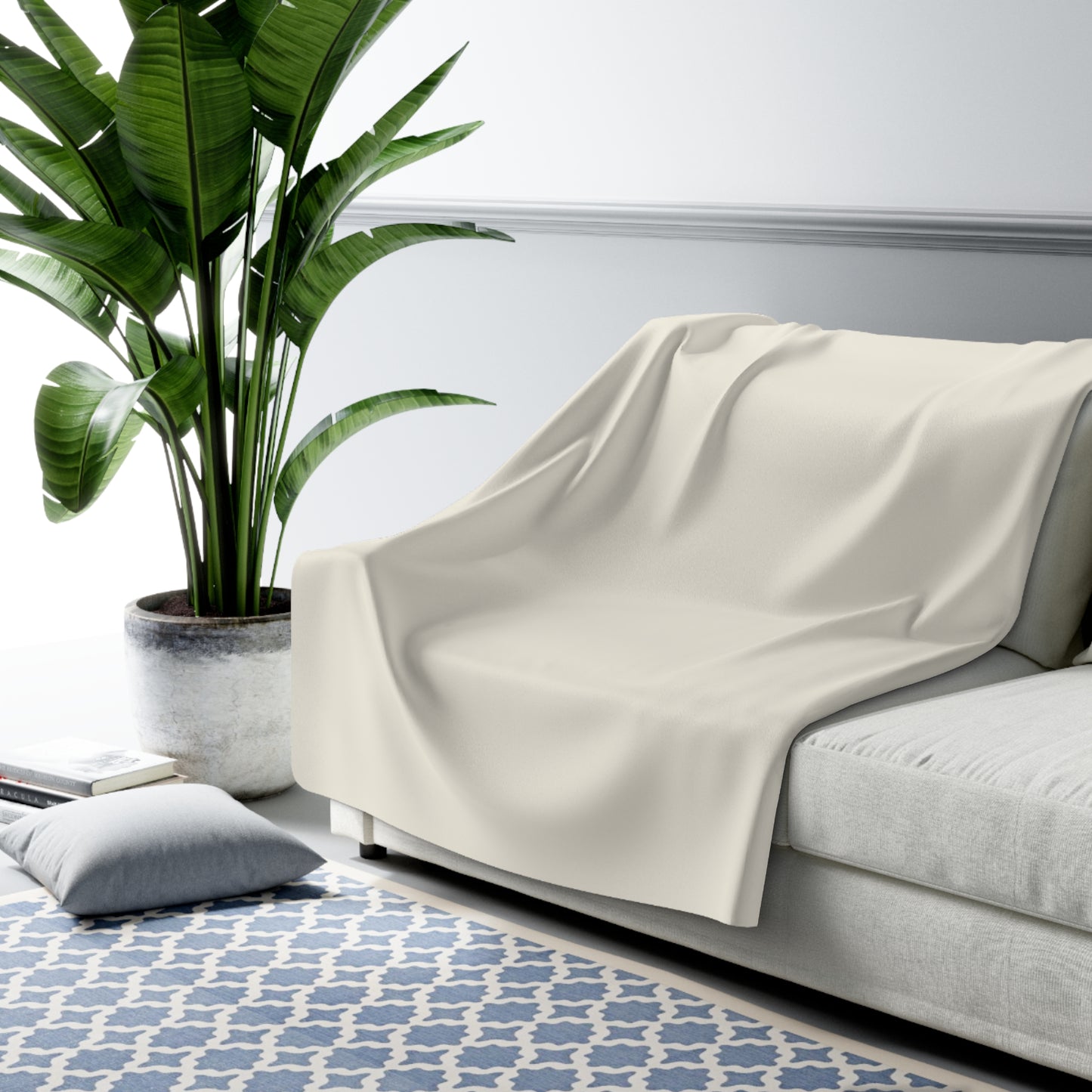 True Holiday White Cloud White Solids Throw Blanket