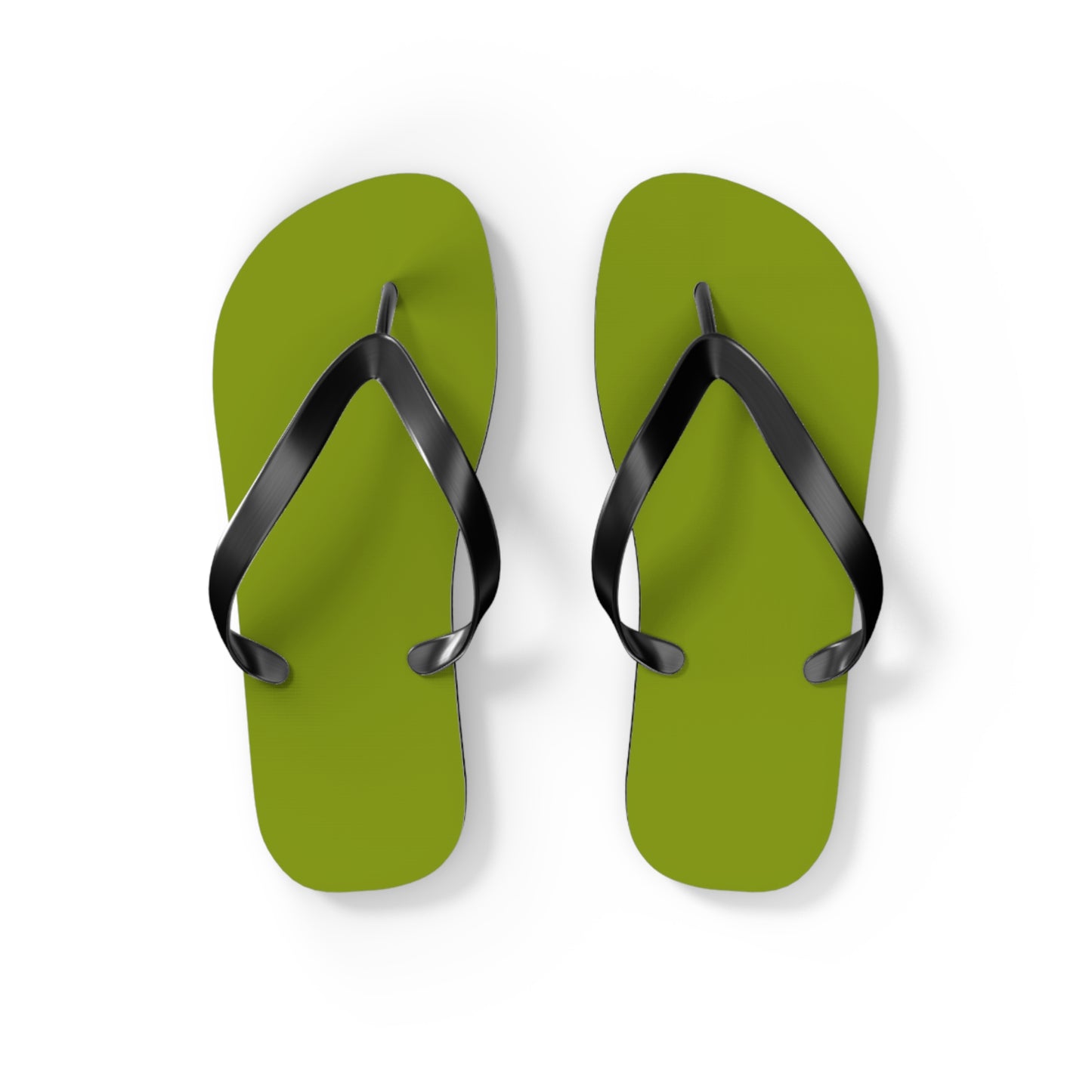 True Holiday Iguana Green Solids Flip Flops