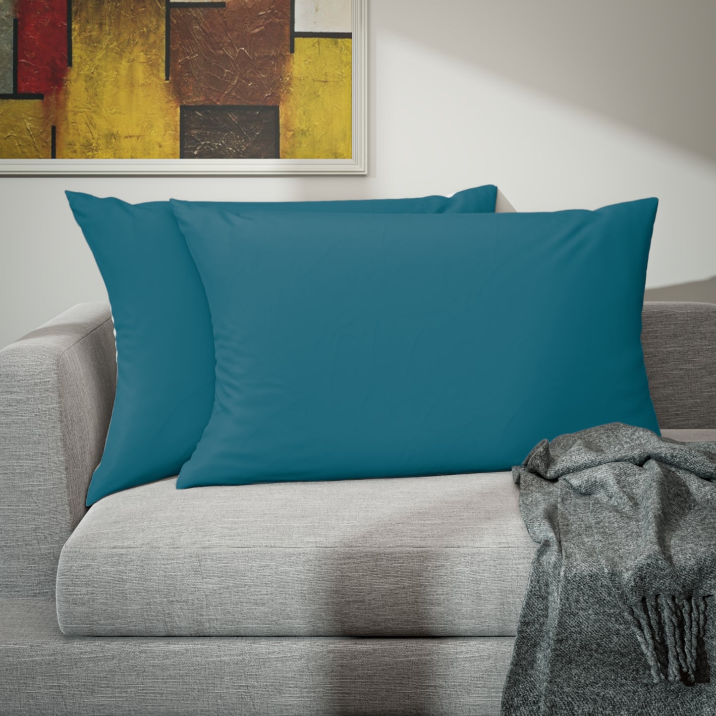 True Holiday Deep Ocean Blue Solids Pillow Sham