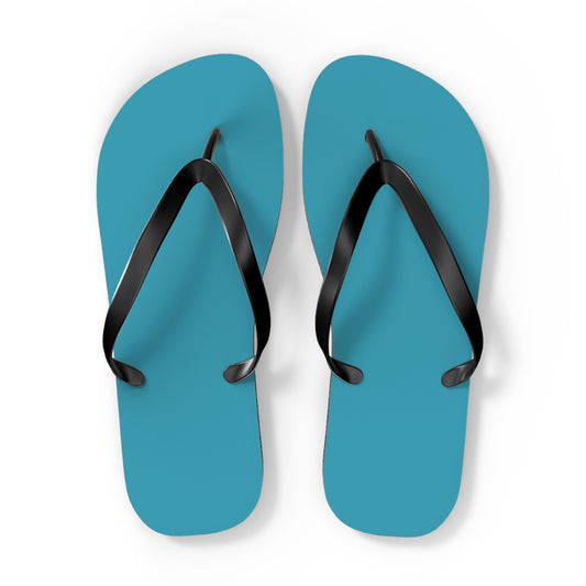 True Holiday Cool Blue Blue Solids Flip Flops