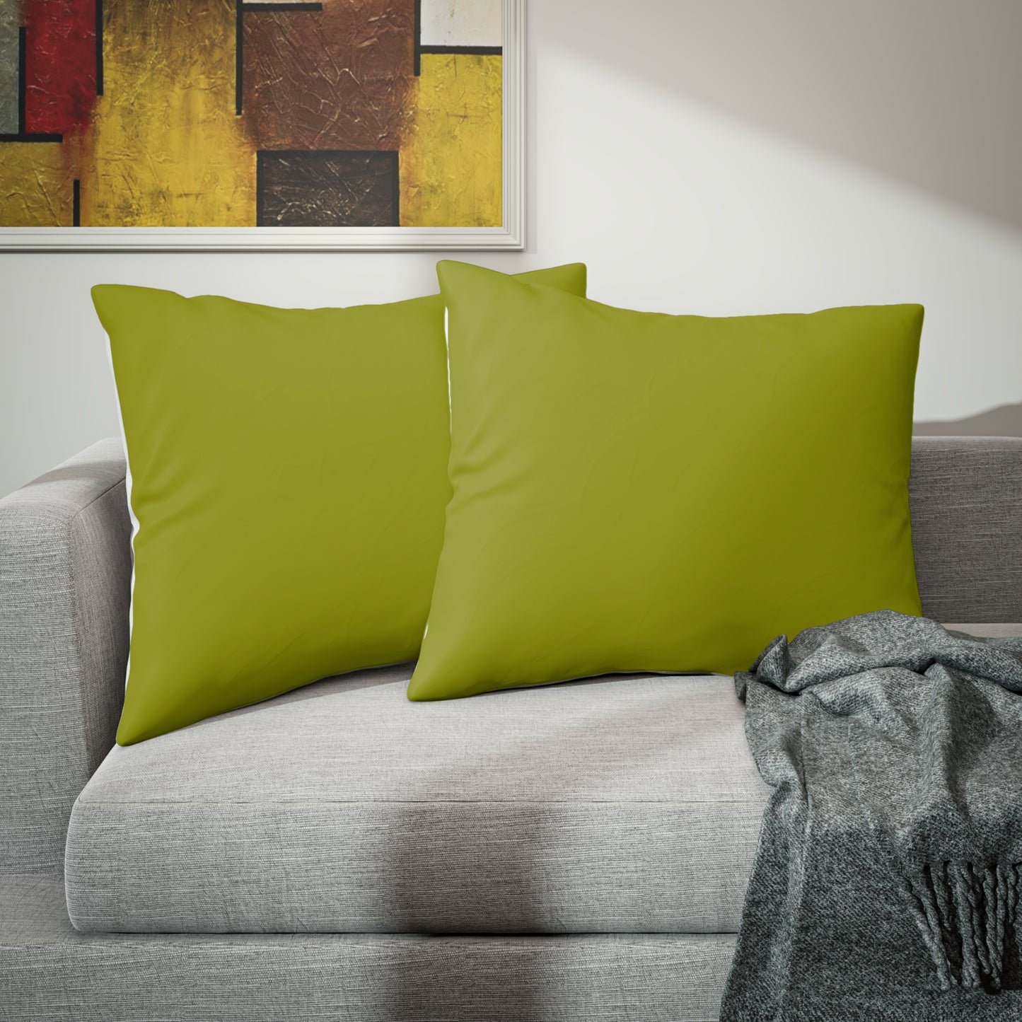 True Holiday Dark Lime Green Solids Pillow Sham