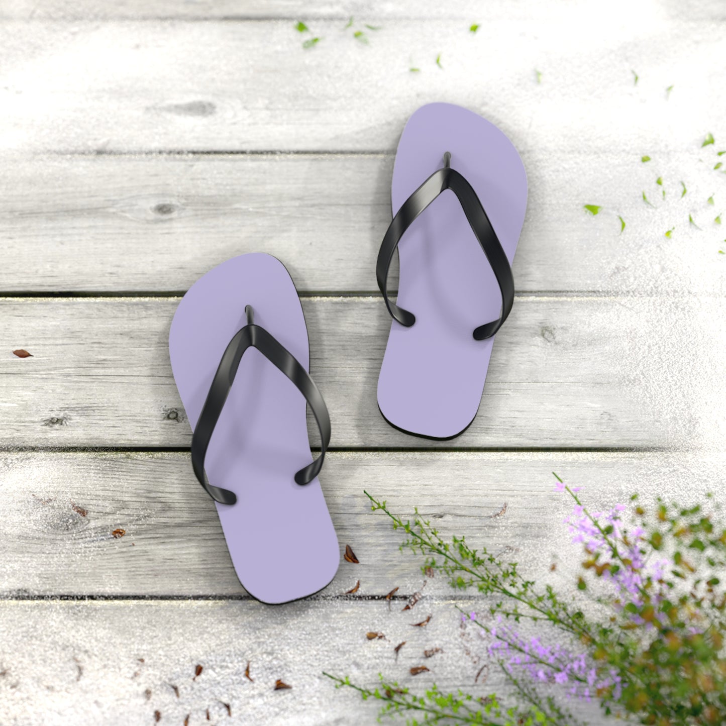 True Holiday Heather Plum Purple Solids Flip Flops