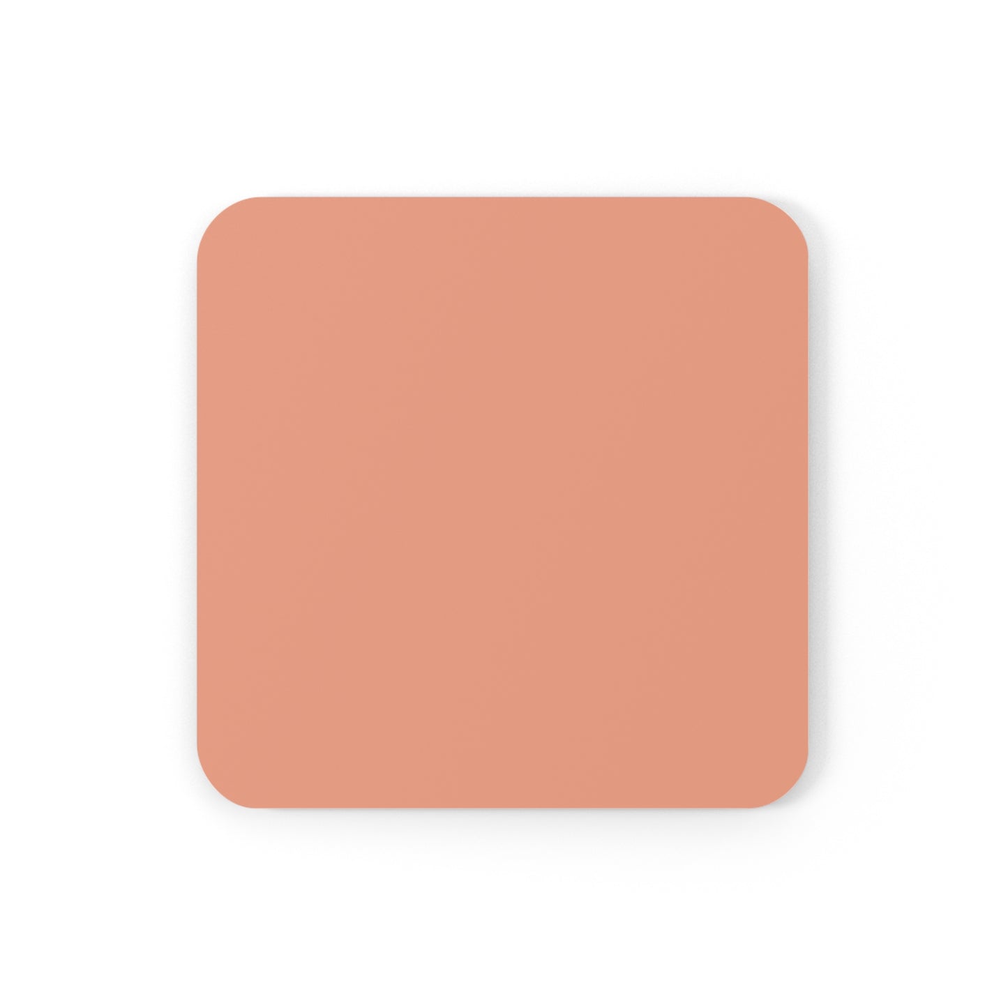True Holiday Coral Spice Orange Solids Corkwood Coaster Set