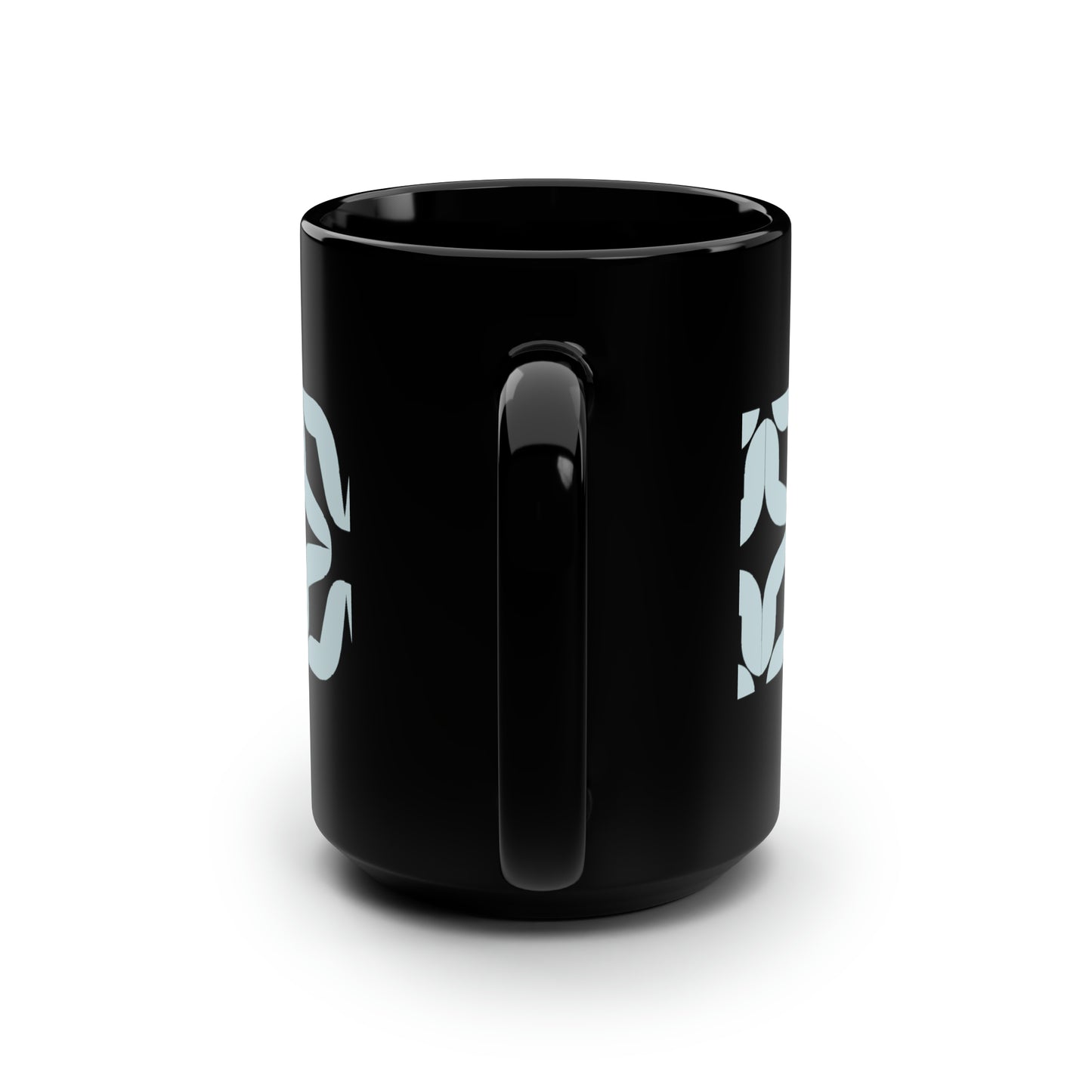 True Holiday Polar Sky Blue Solids Black Mug, 15oz