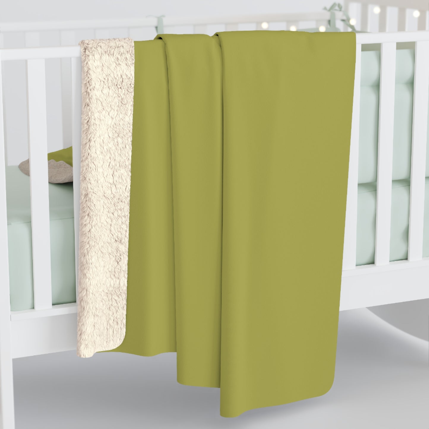 True Holiday Perennial Green Solids Throw Blanket