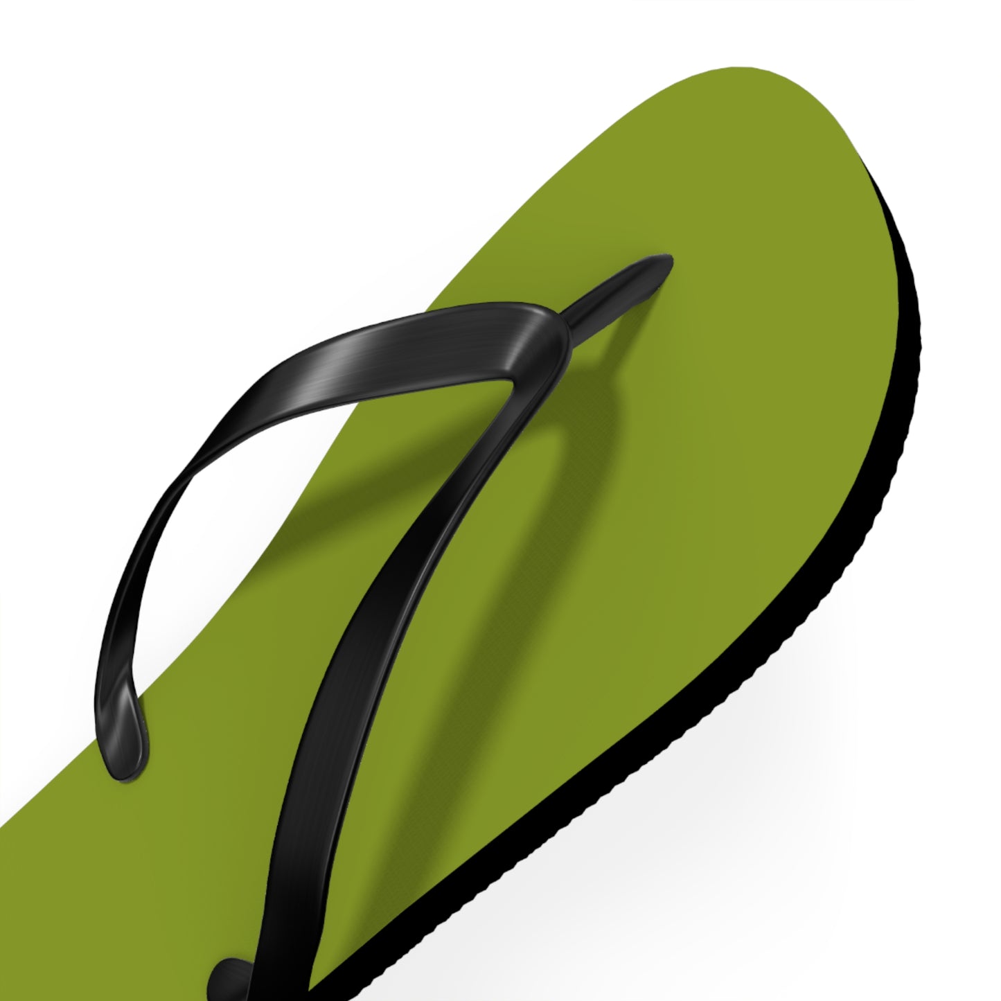 True Holiday Iguana Green Solids Flip Flops