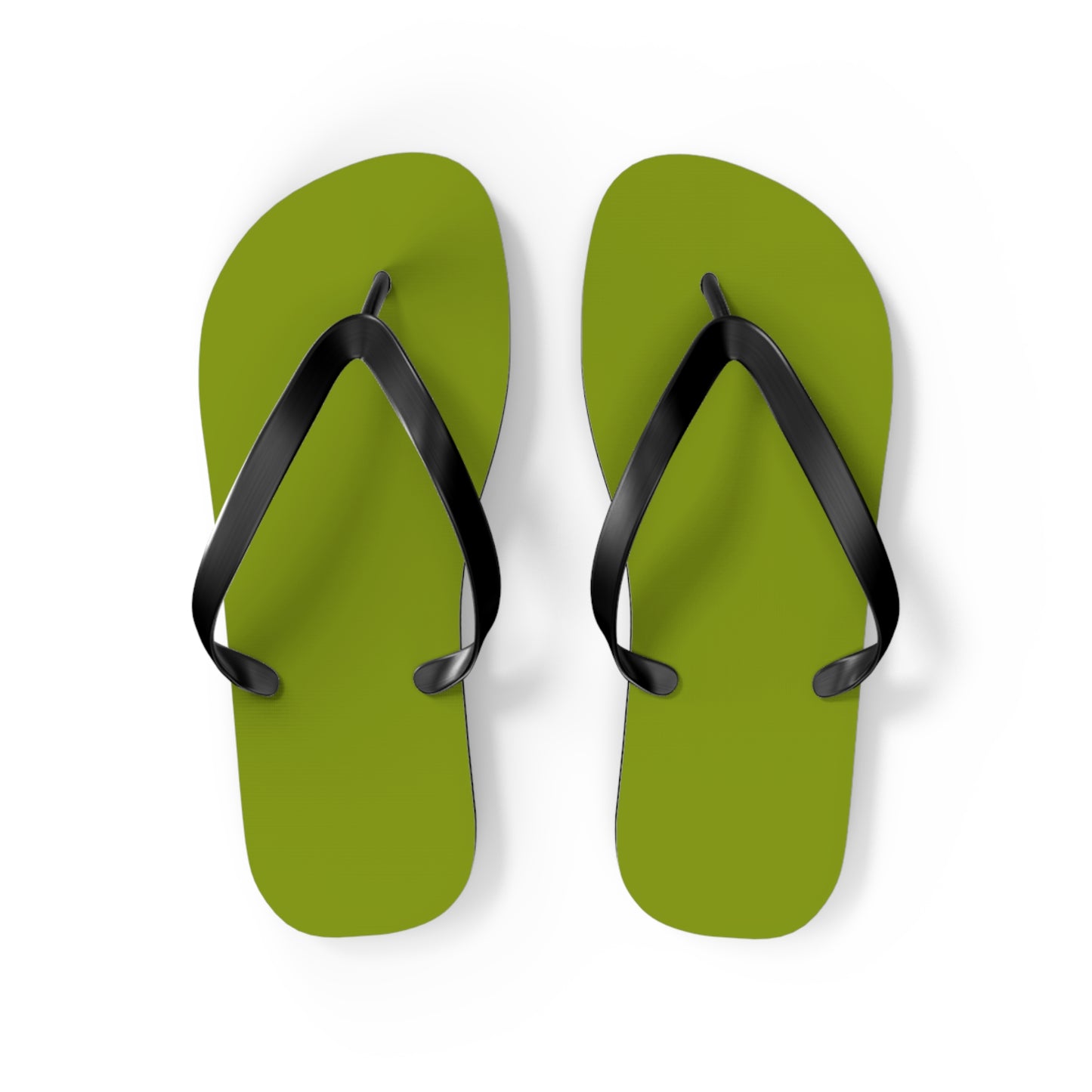 True Holiday Iguana Green Solids Flip Flops