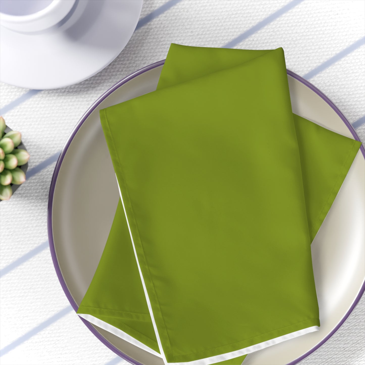 True Holiday Iguana Green Solids Napkins