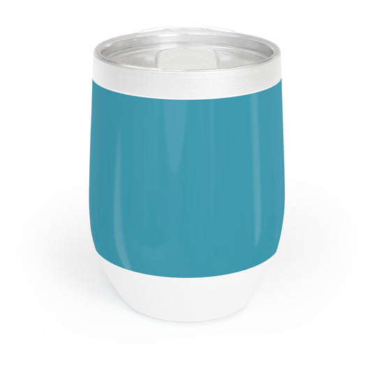 True Holiday Cool Blue Blue Solids Chill Wine Tumbler