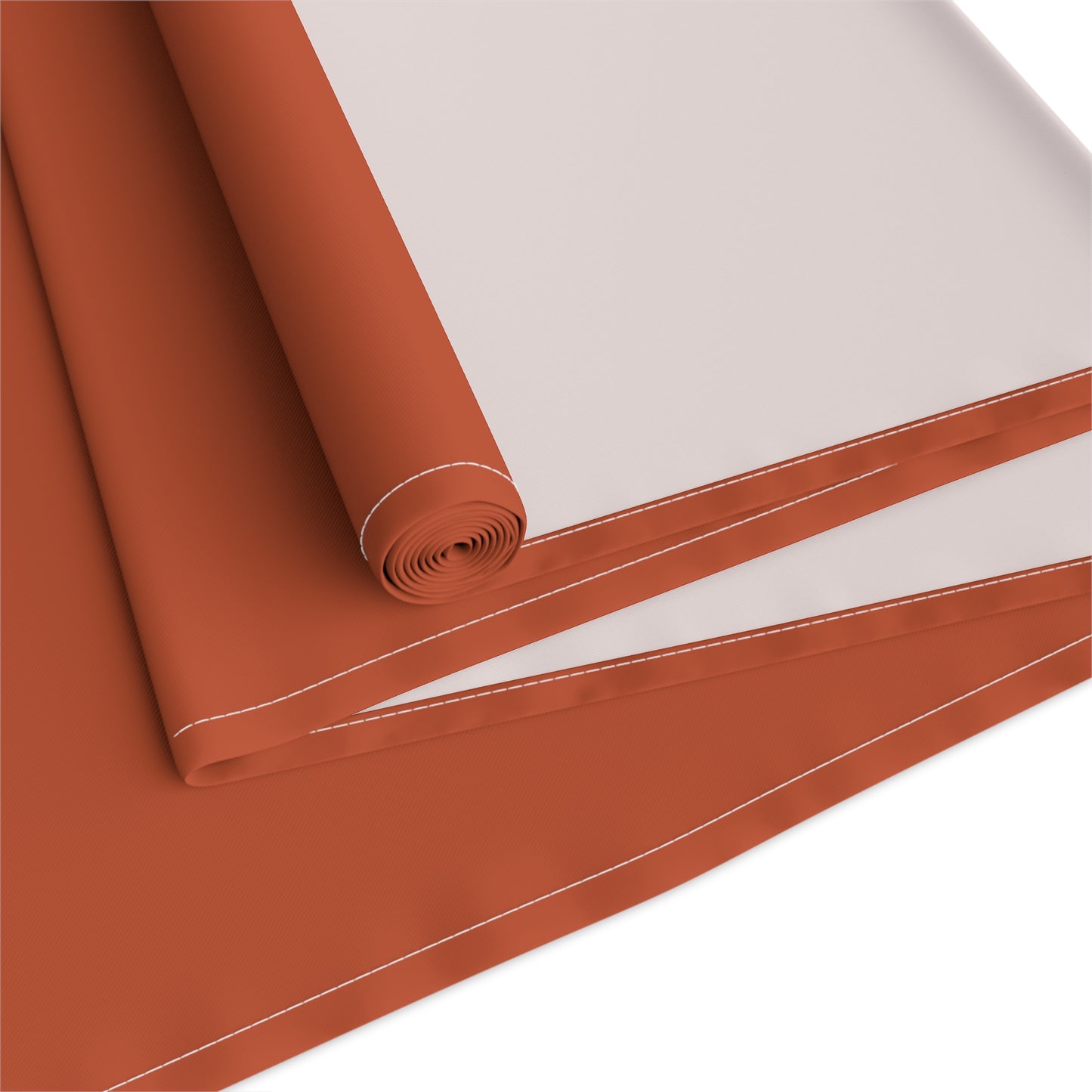 True Holiday Fireball Orange Solids Table Runner