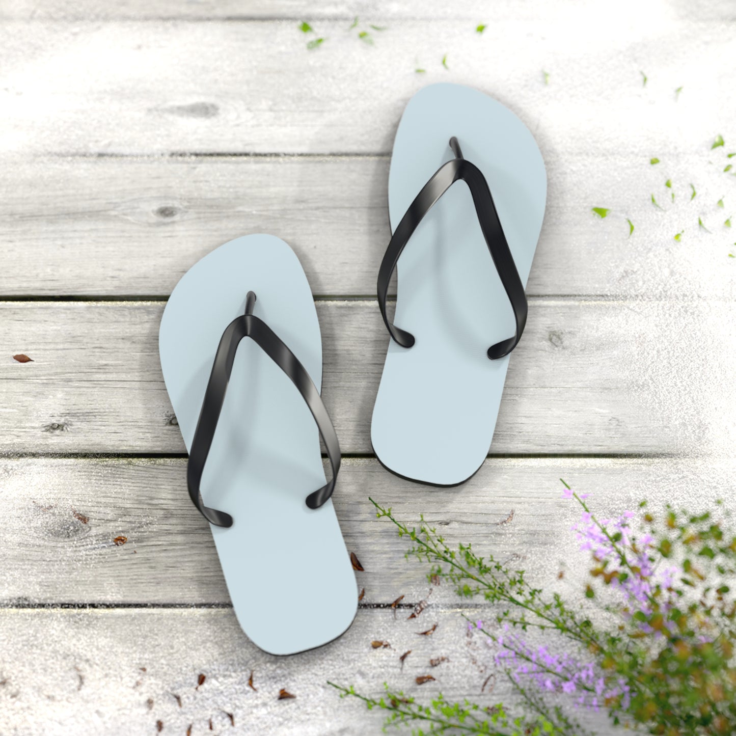 True Holiday Polar Sky Blue Solids Flip Flops