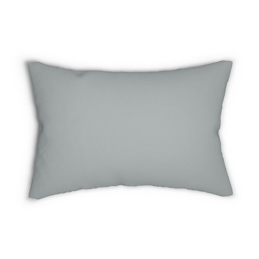 True Holiday Marina Gray Gray Solids 20" x 14" Rectangular Throw Pillow